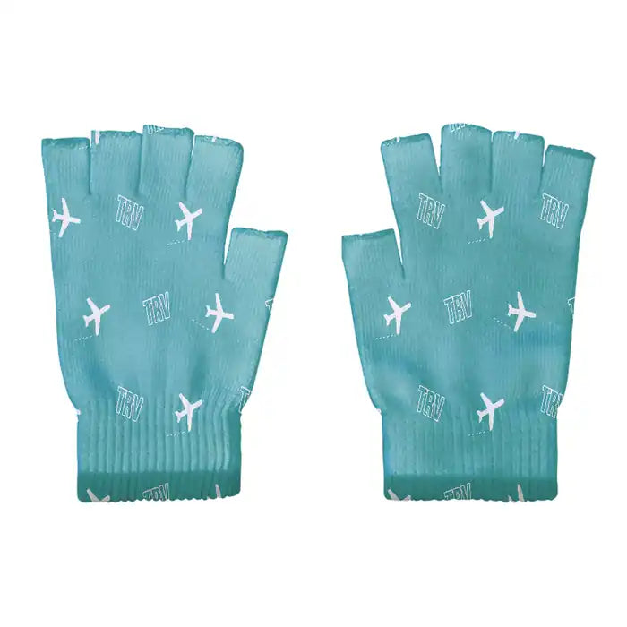 Thiruvananthapuram International Airport (TRV) Gloves - Gloves - Cut - Pattern - Turquoise