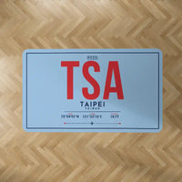Thumbnail for Taipei Songshan Airport (TSA) Carpets - Carpet Rectangle - ID Tag - Light Blue