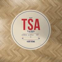 Thumbnail for Taipei Songshan Airport (TSA) Carpets - Carpet Round - ID Tag + Name - Beige