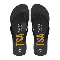 Thumbnail for Taipei Songshan Airport (TSA) Slippers & Flip Flops - Slippers - Flip Flops - Code - Black