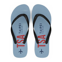 Thumbnail for Taipei Songshan Airport (TSA) Slippers & Flip Flops - Slippers - Flip Flops - Code - Light Blue