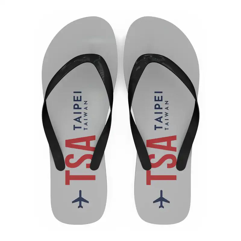 Taipei Songshan Airport (TSA) Slippers & Flip Flops - Slippers - Flip Flops - Code - Light Gray