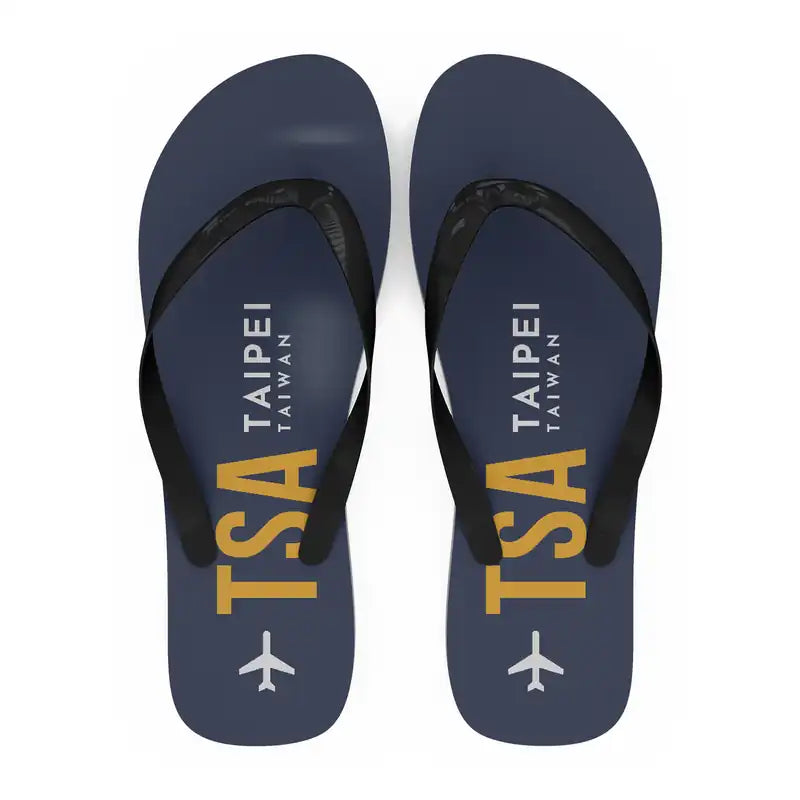 Taipei Songshan Airport (TSA) Slippers & Flip Flops - Slippers - Flip Flops - Code - Navy Blue