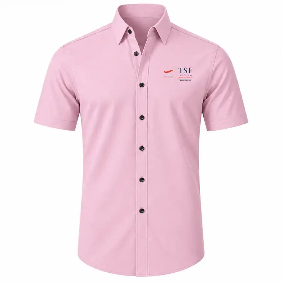 Treviso Airport (TSF) Shirts - Short Sleeve Shirt - Front - Pink
