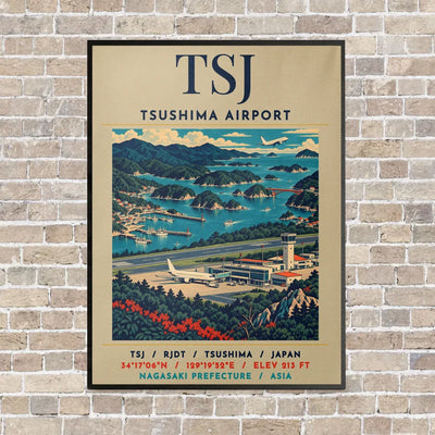 TSJ - Poster - Canvas Framed - Beige