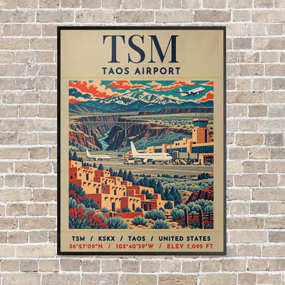 TSM - Poster - Canvas Framed - Beige