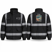 Thumbnail for Taos Regional Airport (TSM) Reflective Winter Jackets - Poster - Black
