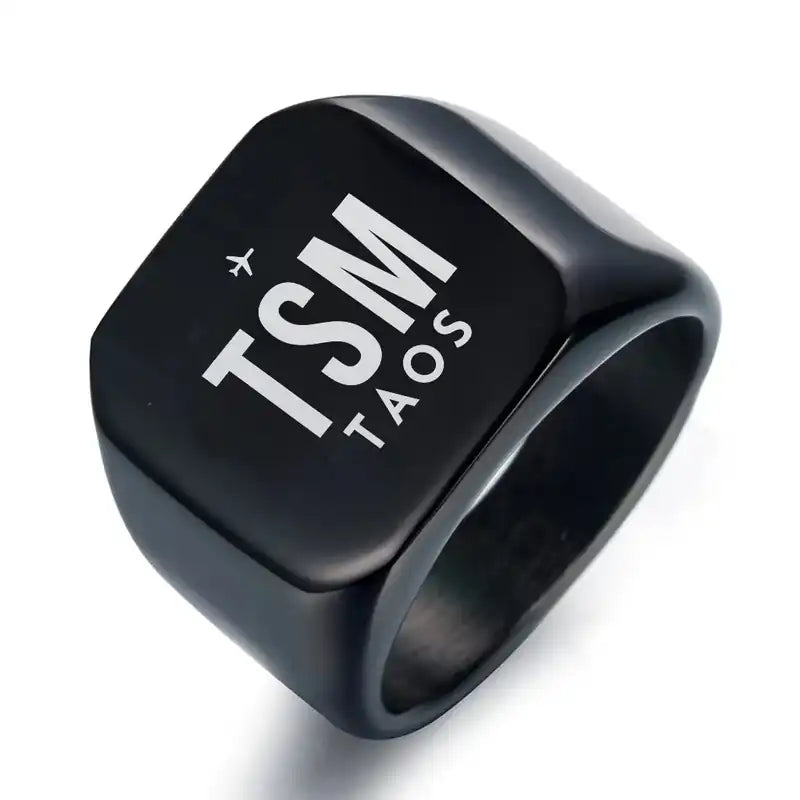 Taos Regional Airport (TSM) Rings - Ring - Black