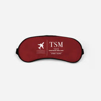 Thumbnail for Taos Regional Airport (TSM) Sleep Masks - Sleep Mask - Front - Dark Red