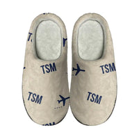 Thumbnail for Taos Regional Airport (TSM) Slippers & Flip Flops - Slippers - Cotton - Pattern - Beige