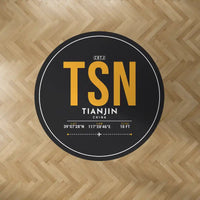 Thumbnail for Tianjin Binhai International Airport (TSN) Carpets - Carpet Round - ID Tag - Black