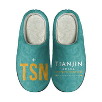 Thumbnail for Tianjin Binhai International Airport (TSN) Slippers & Flip Flops - Slippers - Cotton - Code - Different - Turquoise