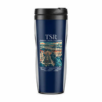 Thumbnail for Timișoara Traian Vuia International Airport (TSR) Travel Mugs - Poster - Plastic (No Holder) - Dark Blue