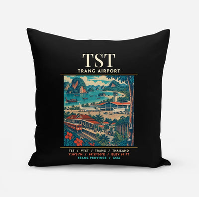 TST - Poster - Pillow - Black