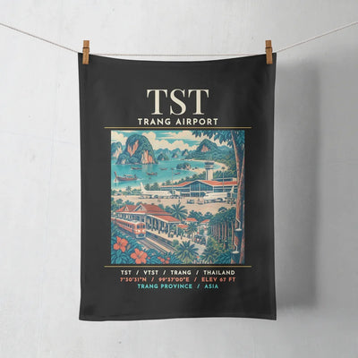 TST - Poster - Towel - Black