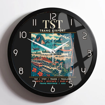 TST - Poster - Wall Clock Framed - Black
