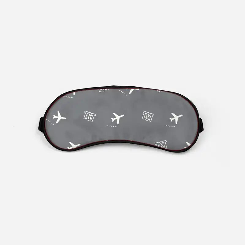 Trang Airport (TST) Sleep Masks - Sleep Mask - Pattern - Gray