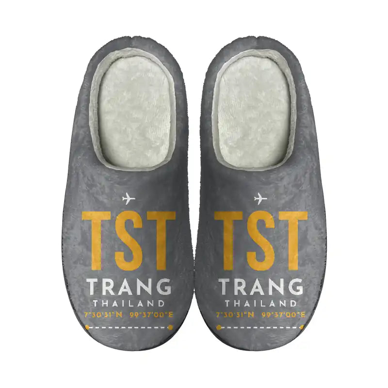 Trang Airport (TST) Slippers & Flip Flops - Slippers - Cotton - Code - Same - Gray