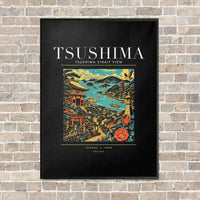 Thumbnail for TSUSHIMA - Poster - Canvas Framed - Black
