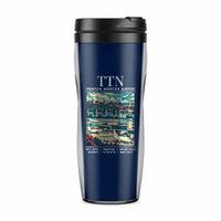 Thumbnail for Trenton-Mercer Airport (TTN) Travel Mugs - Poster - Plastic (No Holder) - Dark Blue