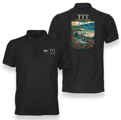 TTT - Poster - Double-Side Polo - Black