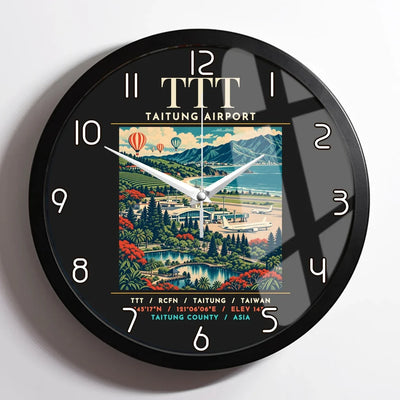 TTT - Poster - Wall Clock Framed - Black