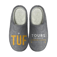 Thumbnail for Tours Val de Loire Airport (TUF) Slippers & Flip Flops - Slippers - Cotton - Code - Different - Gray