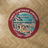 Thumbnail for Tunis-Carthage International Airport (TUN) Carpets - Carpet Round - Badge - Dark Red