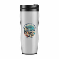Thumbnail for Tunis-Carthage International Airport (TUN) Travel Mugs - Badge - Plastic (No Holder) - Light Gray