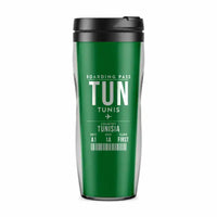 Thumbnail for Tunis-Carthage International Airport (TUN) Travel Mugs - Boarding Pass - Plastic (No Holder) - Green
