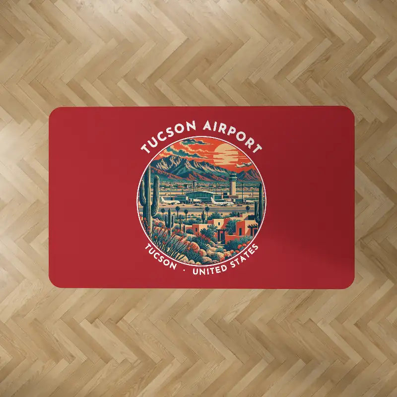 Tucson International Airport (TUS) Carpets - Carpet Rectangle - Badge - Red