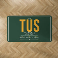 Thumbnail for Tucson International Airport (TUS) Carpets - Carpet Rectangle - ID Tag - Dark Green