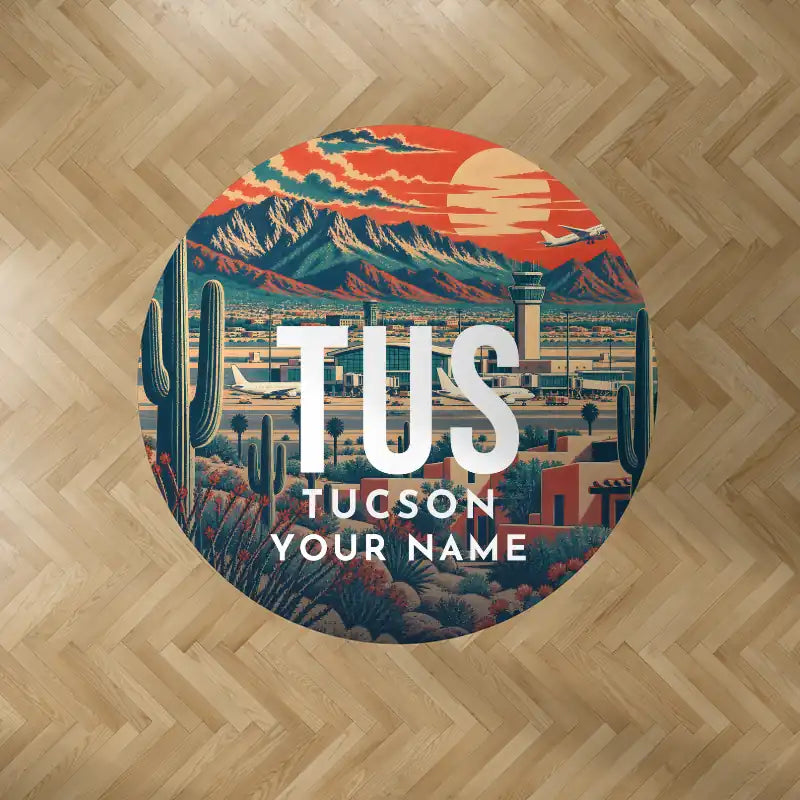 Tucson International Airport (TUS) Carpets - Carpet Round - Scene + Name