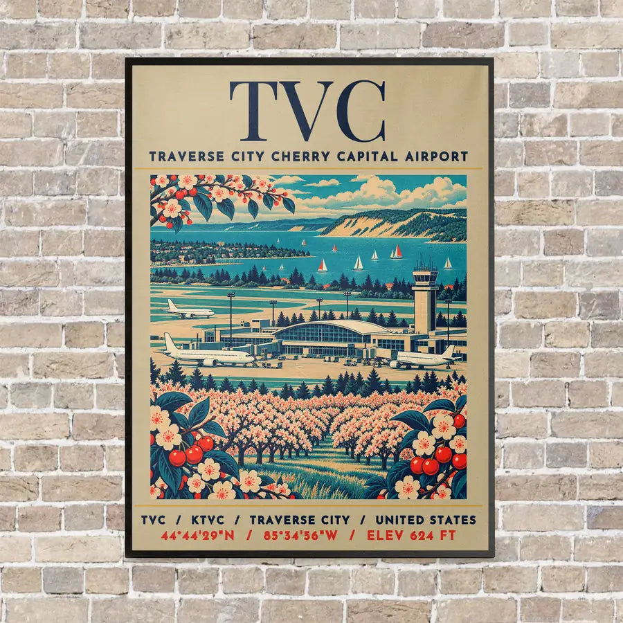 TVC - Poster - Canvas Framed - Beige