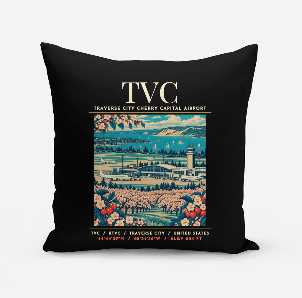 TVC - Poster - Pillow - Black
