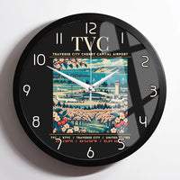 Thumbnail for TVC - Poster - Wall Clock Framed - Black