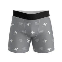 Thumbnail for Magic Valley Regional Airport (TWF) Men Boxers - Pattern - Gray