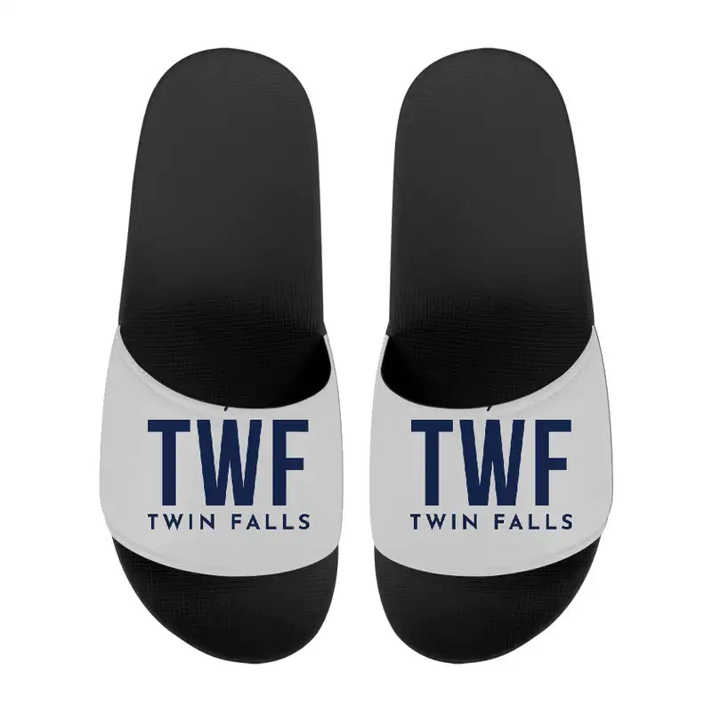 Magic Valley Regional Airport (TWF) Slippers & Flip Flops - Slippers - Sport - Code - Light Gray