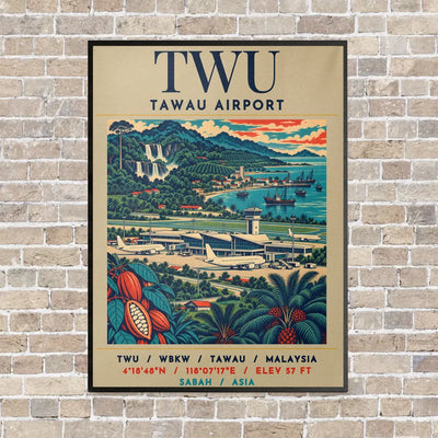 TWU - Poster - Canvas Framed - Beige