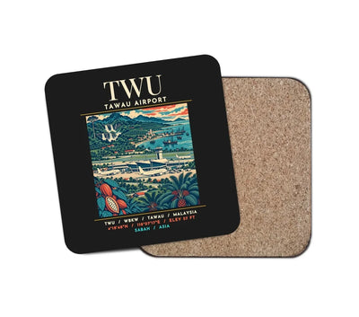 TWU - Poster - Coaster - Black