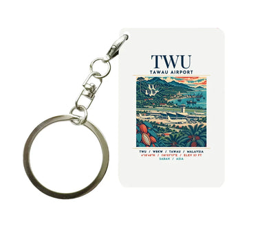 TWU - Poster - Key Chain - White