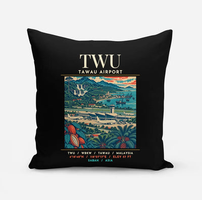 TWU - Poster - Pillow - Black