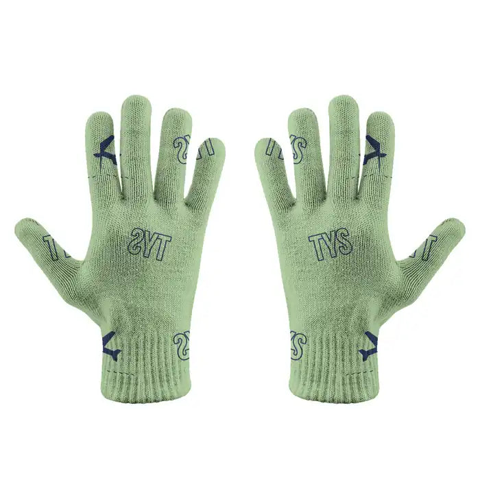 McGhee Tyson Airport Knoxville (TYS) Gloves - Gloves - Full - Pattern - Light Green