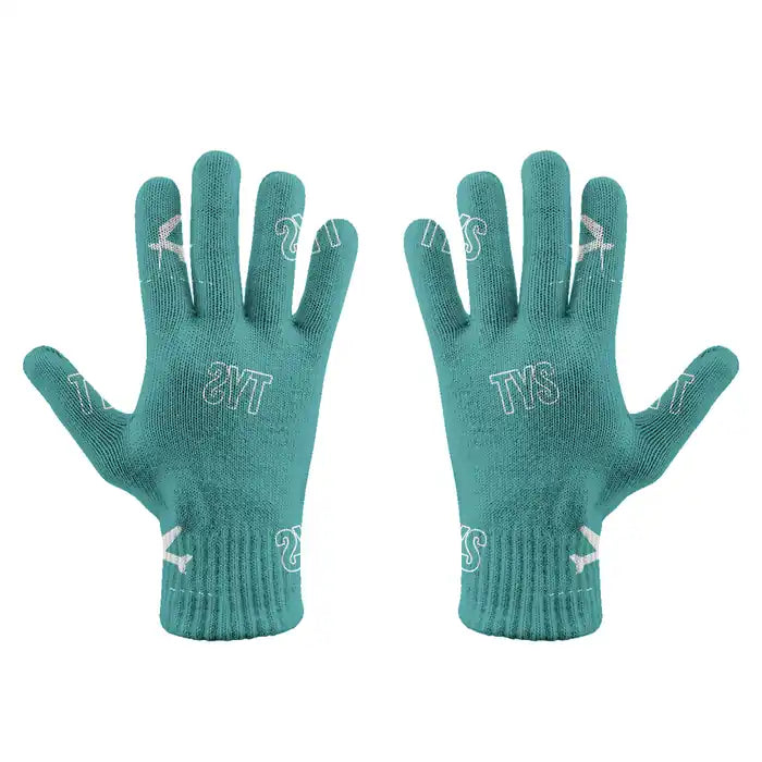 McGhee Tyson Airport Knoxville (TYS) Gloves - Gloves - Full - Pattern - Turquoise