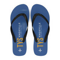Thumbnail for McGhee Tyson Airport Knoxville (TYS) Slippers & Flip Flops - Slippers - Flip Flops - Code - Blue