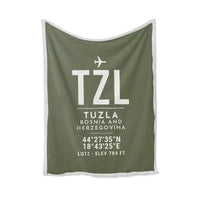 Thumbnail for Tuzla International Airport (TZL) Bedding Sets & Blankets - Blanket - ID Tag - Green Army