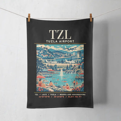 TZL - Poster - Towel - Black