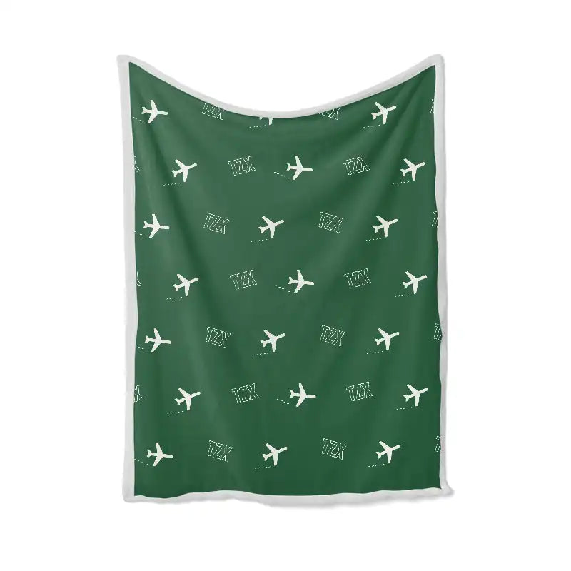 Trabzon Airport (TZX) Bedding Sets & Blankets - Blanket - Pattern - Green