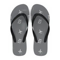 Thumbnail for Trabzon Airport (TZX) Slippers & Flip Flops - Slippers - Flip Flops - Pattern - Gray