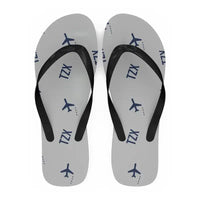 Thumbnail for Trabzon Airport (TZX) Slippers & Flip Flops - Slippers - Flip Flops - Pattern - Light Gray